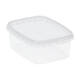 Bak PP + deksel TE 109-250 transparant 250 gram 80D+V