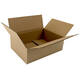 Doos 305 x 220 x 100 mm bruin/bruin enkelgolf fefco 0201 "G-label"