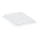 Deksel PP 180 rechthoek transparant Freeze (8x44Frost) magnetron