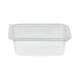 Bak + deksel APET 185 x 135 x60 mm 1000 ml rechthoek cristal cup g