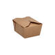Take away box karton 134 x 105 x 65 mm 750 ml 26oz bruin +PE