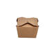Take away box karton 134 x 105 x 65 mm 750 ml 26oz bruin +PE