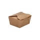 Take away box karton 134 x 105 x 65 mm 750 ml 26oz bruin +PE