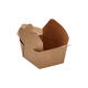 Take away box karton 134 x 105 x 65 mm 750 ml 26oz bruin +PE