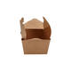 Take away box karton 134 x 105 x 65 mm 750 ml 26oz bruin +PE