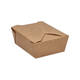 Take away box karton 173 x 145 x 65 mm 1350 ml 45oz bruin +PE