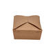 Take away box karton 215 x 160 x 65 mm 2000 ml 66oz bruin +PE