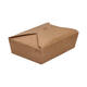 Take away box karton 215 x 160 x 65 mm 2000 ml 66oz bruin +PE