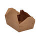 Take away box karton 215 x 160 x 65 mm 2000 ml 66oz bruin +PE