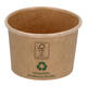 Bak karton bruin 45ml rond