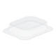 Deksel transparant 2cm hoog voor 145x120x41mm