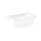 Bak PET 126 x 95 x 75 mm 250 ml transparant + deksel