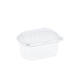Bak PET 126 x 95 x 75 mm 250 ml transparant + deksel
