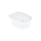 Bak PET 126 x 95 x 75 mm 250 ml transparant + deksel