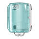 659000 - Poetspapier dispenser kunststof 23,2 x 24,8 x 35,6 cm wit/turquoise centerfeed TORK