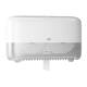 558040 - Toiletpapier dispenser kunststof 36 x 20,7 x 13 cm wit twin mid-size hulsloos TORK