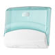 654000 - Gevouwen reigingsdoek dispenser kunststof 20,6 x 42,7 x 39,4 cm wit/turquoise TORK W4