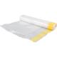 Afvalzak HDPE 60 x 75 + 5 cm omslag transparant T20 trekbandsluiting op rol (á 12 st)