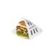 Snackzak 15 x 15cm  tbv hamburger "amazing food"