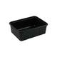 Bak PET 183 x 135 x 35 mm zwart 500 ml rechthoekig