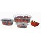 Bak + deksel APET 500 ml ovaal cristal cup e
