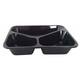 Bak CPET 226 x 177 x 45 3-vaks zwart 1003 - 2218 H