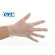 Handschoen vinyl wit XL ongepoederd