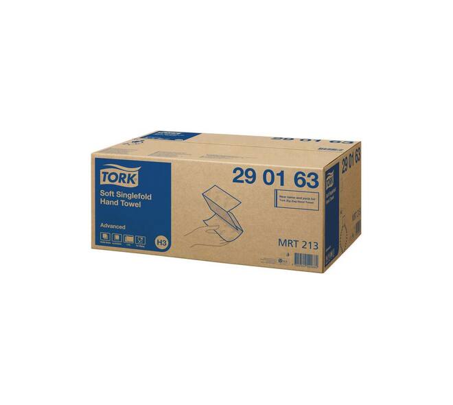 290163 - Handdoek recycled papier 23 x 24,8 cm wit 2-laags Z-vouw zacht TORK