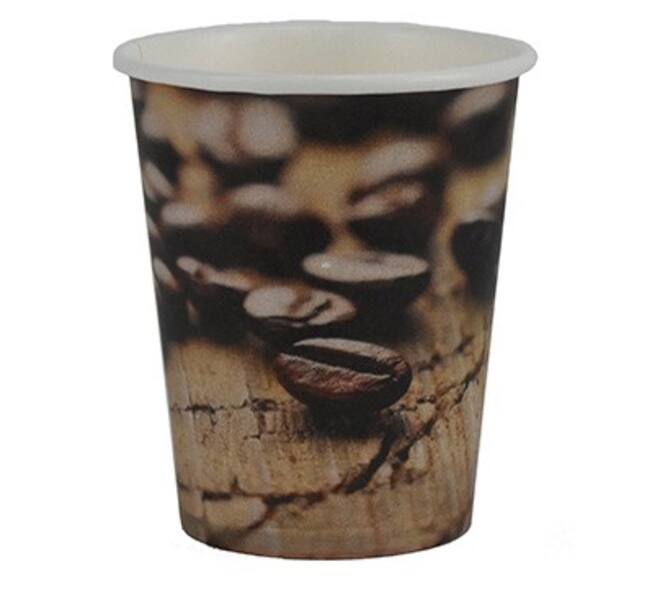Drinkbeker karton/PE 200 ml 8oz bean