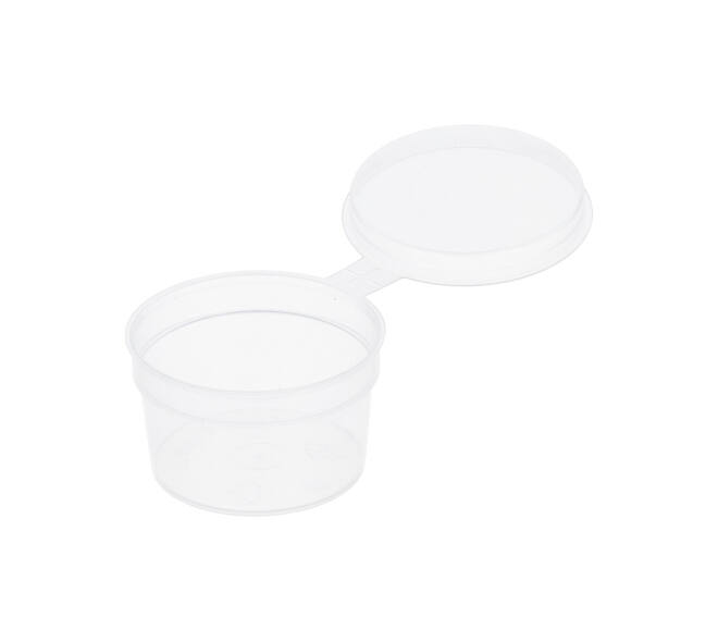 Covercup PP ø49/28 transparant 28 ml rond