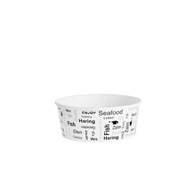 Bucket karton rond ø 17,5 cm 42oz "enjoy fish"