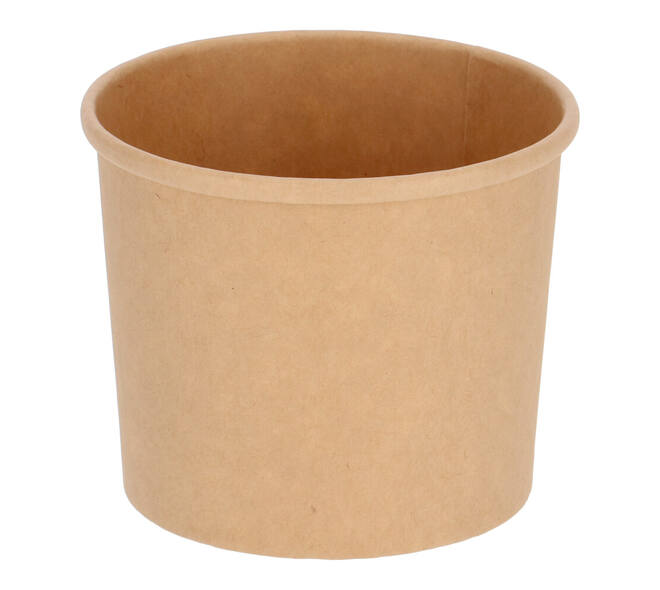 Bak bruinkraft/PE rond Ø  96/75 mm 350 ml  12oz  - 380