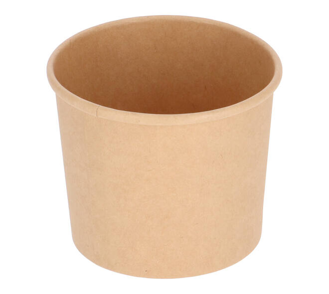 Bak bruinkraft/PE rond Ø  96/75 mm 350 ml  12oz  - 380