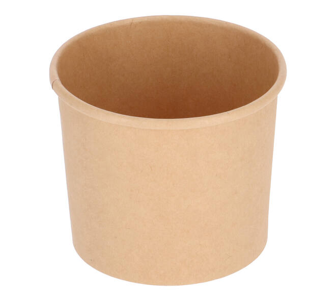 Bak bruinkraft/PE rond Ø  96/75 mm 350 ml  12oz  - 380