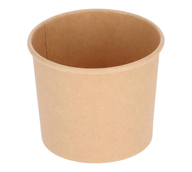 Bak bruinkraft/PE rond Ø  96/75 mm 350 ml  12oz  - 380