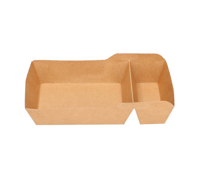 Bakjes bruinkraft/PE 180 (132+48)  x 100 x 35 mm (A14 + extra bakje) - A20