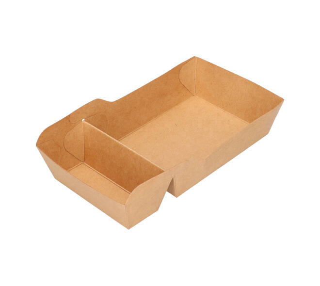 Bakjes bruinkraft/PE 180 (132+48)  x 100 x 35 mm (A14 + extra bakje) - A20