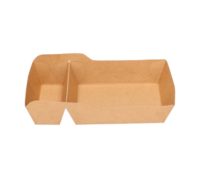 Bakjes bruinkraft/PE 180 (132+48)  x 100 x 35 mm (A14 + extra bakje) - A20