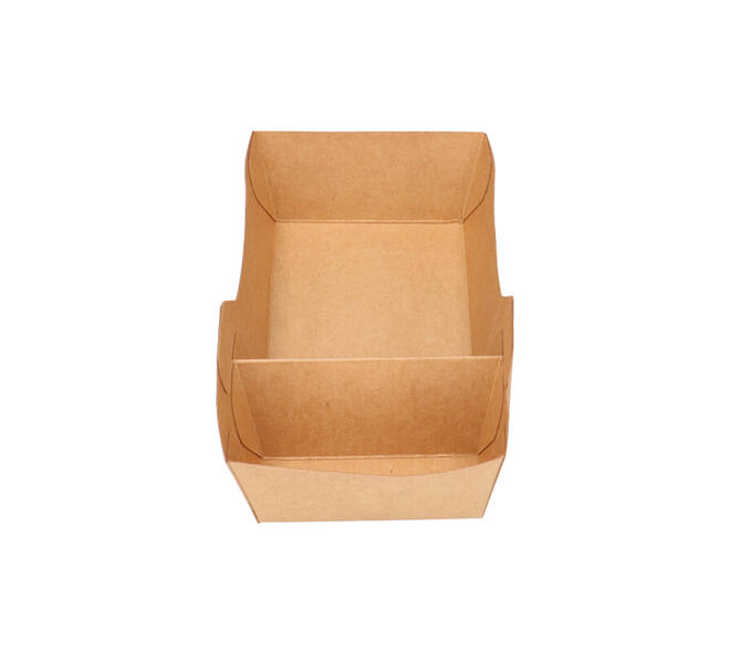 Bakjes bruinkraft/PE 180 (132+48) x 85 x 35 mm (A9 + extra bakje) - A22
