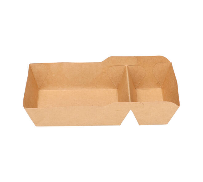 Bakjes bruinkraft/PE 140 (92+48) x 64 x 32 mm (A7 + extra bakje) - A23