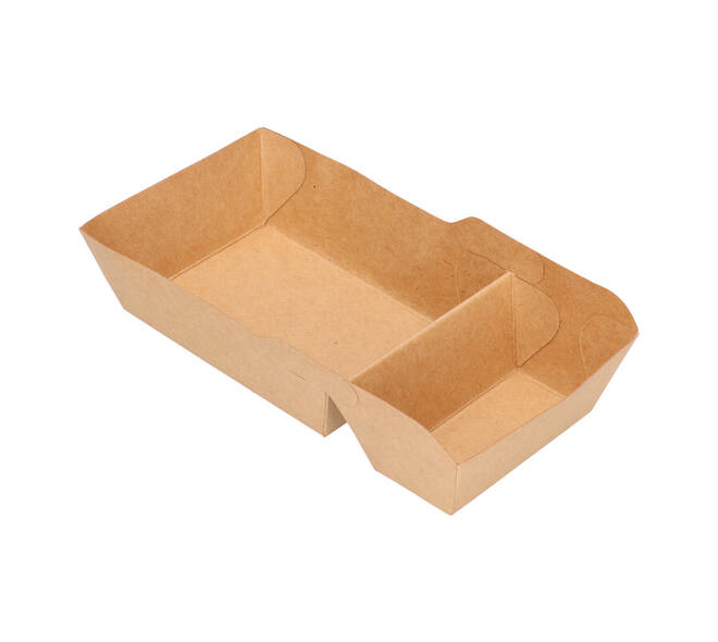 Bakjes bruinkraft/PE 140 (92+48) x 64 x 32 mm (A7 + extra bakje) - A23