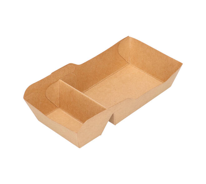 Bakjes bruinkraft/PE 140 (92+48) x 64 x 32 mm (A7 + extra bakje) - A23