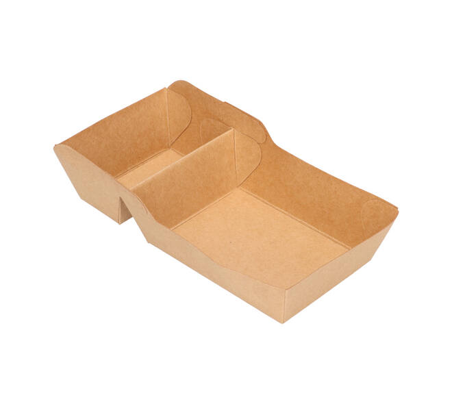 Bakjes bruinkraft/PE 140 (92+48) x 64 x 32 mm (A7 + extra bakje) - A23