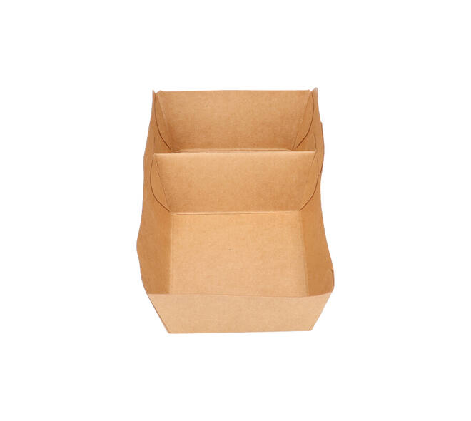 Bakjes bruinkraft/PE 140 (92+48) x 64 x 32 mm (A7 + extra bakje) - A23