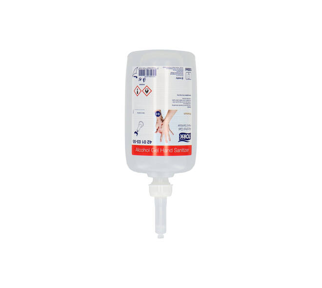 420103 - Handdesinfectie alcohol gel 1 liter transparant TORK