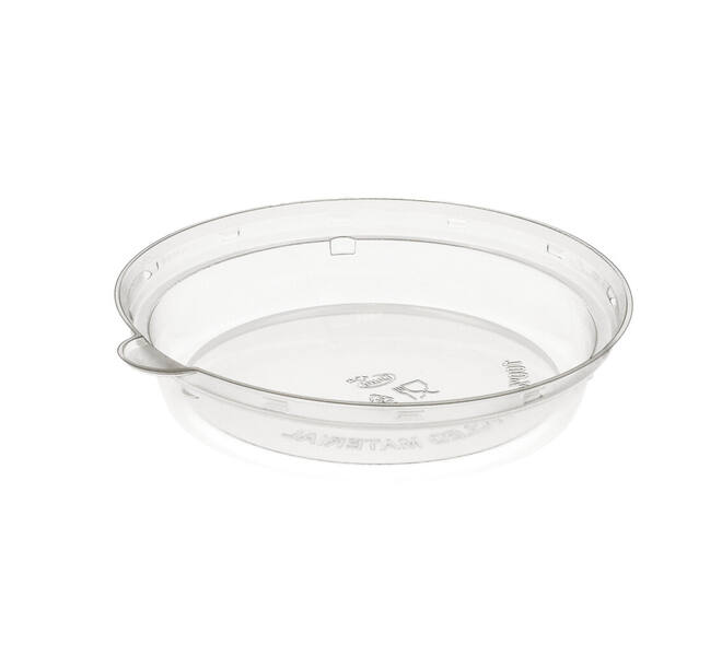 188060 - Deksel 100% rPET tbv Bowl Bagasse169211 - 170x170x35 mm transparantl