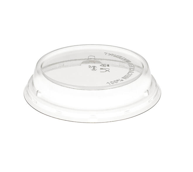 188060 - Deksel 100% rPET tbv Bowl Bagasse169211 - 170x170x35 mm transparantl