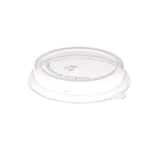 188061 - Deksel 100% rPET tbv Bowl bagasse169212 - 212x212x37 mm transparantl