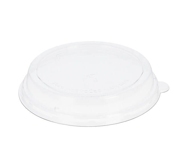 188061 - Deksel 100% rPET tbv Bowl bagasse169212 - 212x212x37 mm transparantl