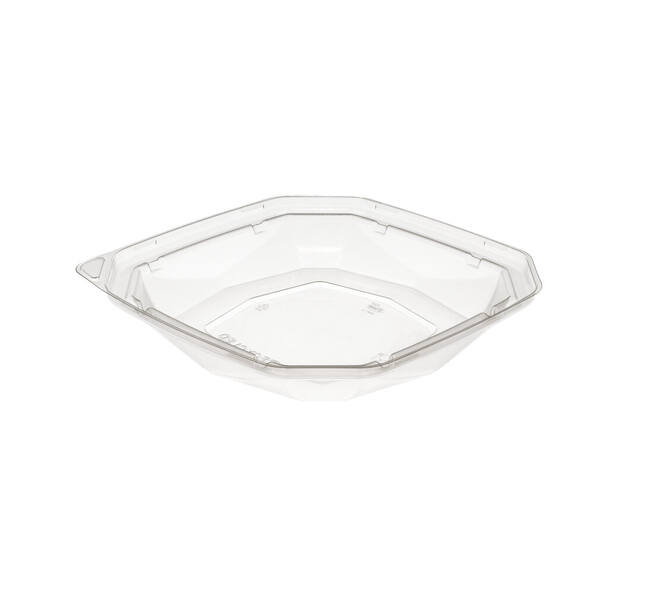 192516 - Deksel RPET BioPak tbv Bagasse Octaview 188142 - 1000 cc -  transparantl